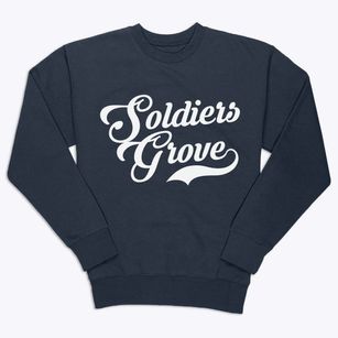 Soldiers Grove Wisconsin Vintage Team Premium Crewneck Sweatshirt