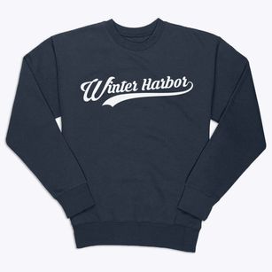 Winter Harbor Maine Vintage Team Premium Crewneck Sweatshirt