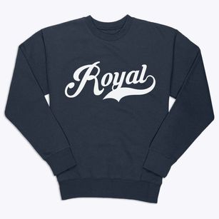 Royal Iowa Vintage Team Premium Crewneck Sweatshirt