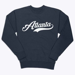 Atlanta Georgia Vintage Team Premium Crewneck Sweatshirt