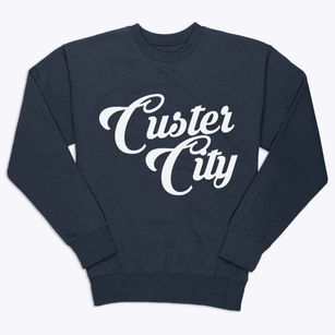 Custer City Oklahoma Vintage Team Premium Crewneck Sweatshirt