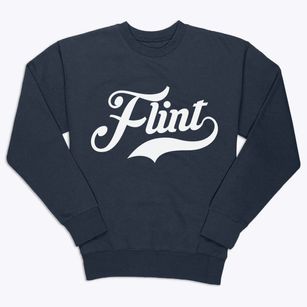 Flint Michigan Vintage Team Premium Crewneck Sweatshirt