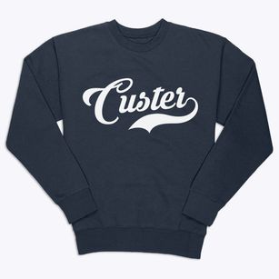 Custer Montana Vintage Team Premium Crewneck Sweatshirt
