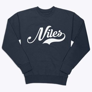 Niles Michigan Vintage Team Premium Crewneck Sweatshirt