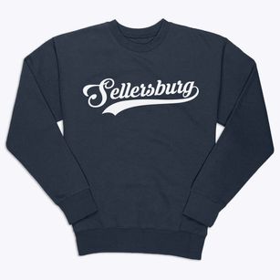 Sellersburg Indiana Vintage Team Premium Crewneck Sweatshirt