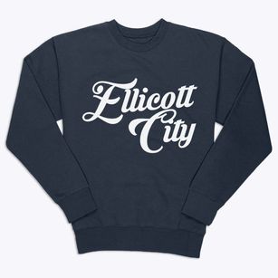 Ellicott City Maryland Vintage Team Premium Crewneck Sweatshirt