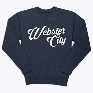 Webster City Iowa Vintage Team Premium Crewneck Sweatshirt