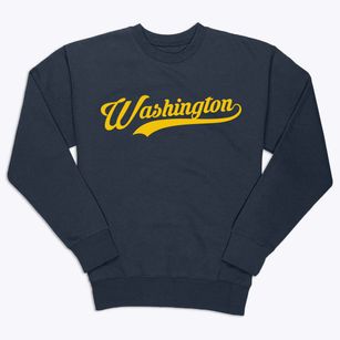 Washington New Jersey Vintage Team Premium Crewneck Sweatshirt