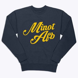 Minot Afb North Dakota Vintage Team Premium Crewneck Sweatshirt