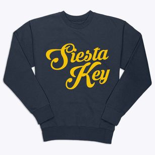 Siesta Key Florida Vintage Team Premium Crewneck Sweatshirt