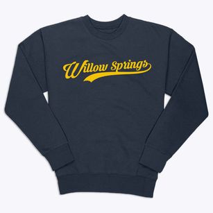Willow Springs Illinois Vintage Team Premium Crewneck Sweatshirt