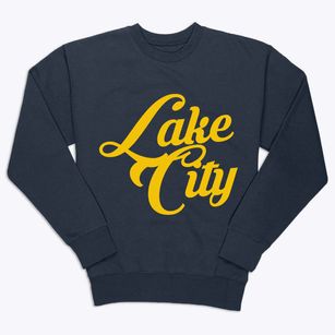 Lake City Minnesota Vintage Team Premium Crewneck Sweatshirt