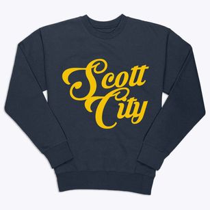 Scott City Kansas Vintage Team Premium Crewneck Sweatshirt