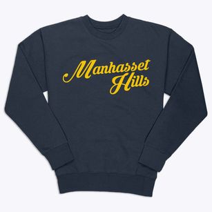 Manhasset Hills New York Vintage Team Premium Crewneck Sweatshirt