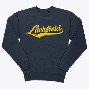 Litchfield Maine Vintage Team Premium Crewneck Sweatshirt