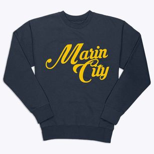 Marin City California Vintage Team Premium Crewneck Sweatshirt