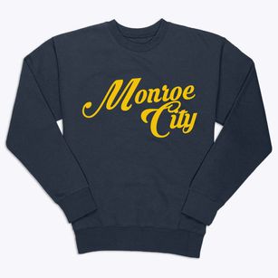 Monroe City Missouri Vintage Team Premium Crewneck Sweatshirt