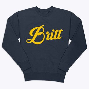 Britt Iowa Vintage Team Premium Crewneck Sweatshirt