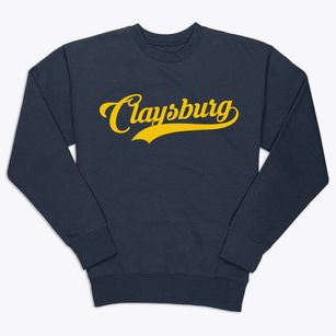 Claysburg Pennsylvania Vintage Team Premium Crewneck Sweatshirt