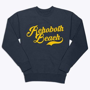 Rehoboth Beach Delaware Vintage Team Premium Crewneck Sweatshirt