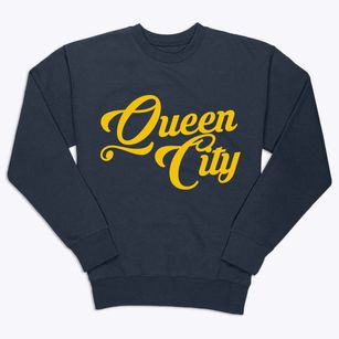 Queen City Texas Vintage Team Premium Crewneck Sweatshirt