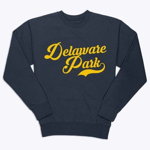 Delaware Park New Jersey Vintage Team Premium Crewneck Sweatshirt