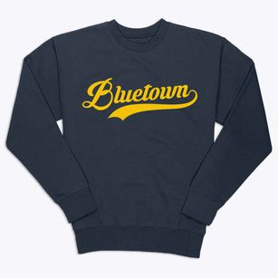 Bluetown Texas Vintage Team Premium Crewneck Sweatshirt