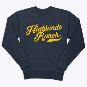 Highlands Ranch Colorado Vintage Team Premium Crewneck Sweatshirt