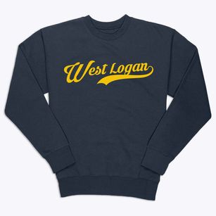 West Logan West Virginia Vintage Team Premium Crewneck Sweatshirt