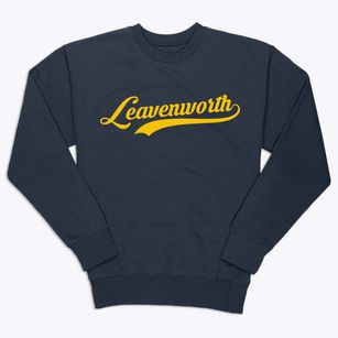 Leavenworth Indiana Vintage Team Premium Crewneck Sweatshirt