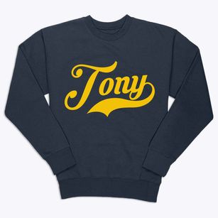 Tony Wisconsin Vintage Team Premium Crewneck Sweatshirt