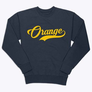 Orange Connecticut Vintage Team Premium Crewneck Sweatshirt