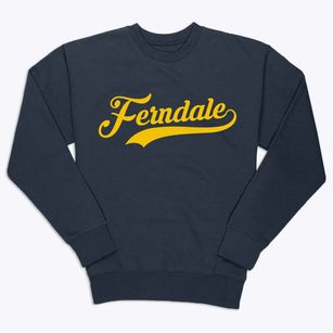 Ferndale Washington Vintage Team Premium Crewneck Sweatshirt