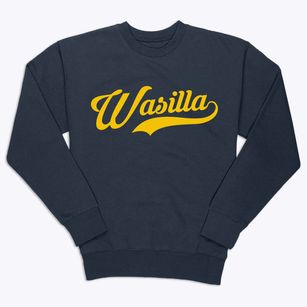 Wasilla Alaska Vintage Team Premium Crewneck Sweatshirt