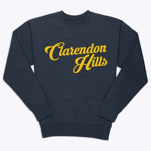 Clarendon Hills Illinois Vintage Team Premium Crewneck Sweatshirt