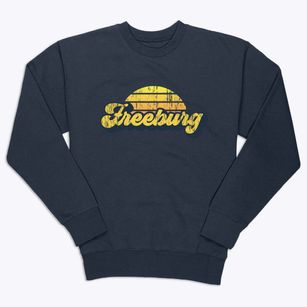 Freeburg Illinois Sublime Sunset Premium Crewneck Sweatshirt