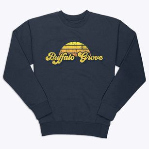 Buffalo Grove Illinois Sublime Sunset Premium Crewneck Sweatshirt