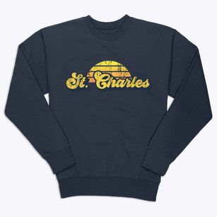St. Charles Illinois Sublime Sunset Premium Crewneck Sweatshirt