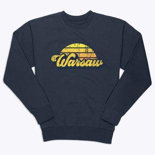 Warsaw Illinois Sublime Sunset Premium Crewneck Sweatshirt