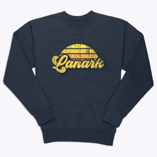 Lanark Wisconsin Sublime Sunset Premium Crewneck Sweatshirt