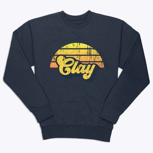 Clay California Sublime Sunset Premium Crewneck Sweatshirt