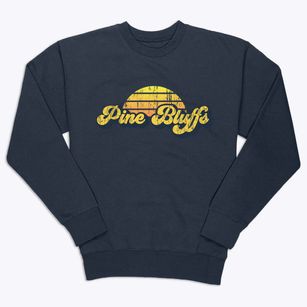 Pine Bluffs Wyoming Sublime Sunset Premium Crewneck Sweatshirt