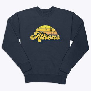 Athens Maine Sublime Sunset Premium Crewneck Sweatshirt