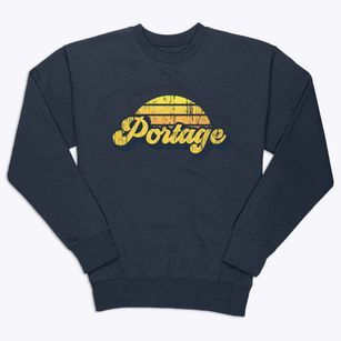 Portage New York Sublime Sunset Premium Crewneck Sweatshirt