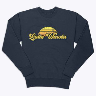 Lake Winola Pennsylvania Sublime Sunset Premium Crewneck Sweatshirt
