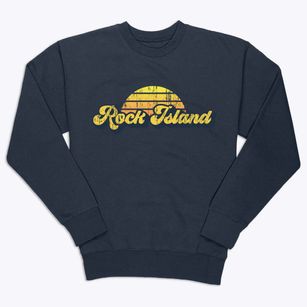 Rock Island Oklahoma Sublime Sunset Premium Crewneck Sweatshirt