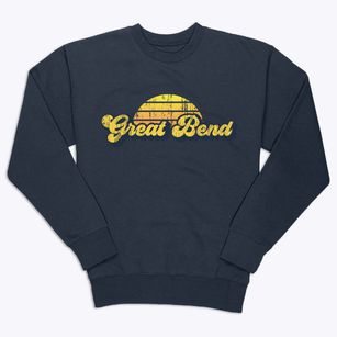 Great Bend Kansas Sublime Sunset Premium Crewneck Sweatshirt