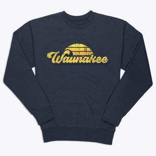 Waunakee Wisconsin Sublime Sunset Premium Crewneck Sweatshirt