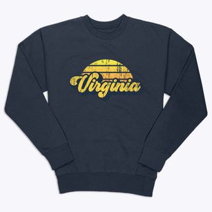 Virginia Nebraska Sublime Sunset Premium Crewneck Sweatshirt