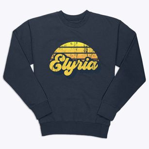 Elyria Nebraska Sublime Sunset Premium Crewneck Sweatshirt